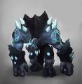 Warlords of Draenor concept art for a Shadowmoon gronn.