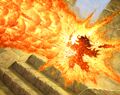 Incinerate TCG art, used for Fireball in Hearthstone.