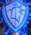 Shield seen on a motorbike in Heroes of the Storm.