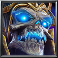 Lich portrait in Warcraft III: Reforged.