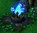 Blue mana crystals in Warcraft III.