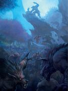 Worgen during the War of the Satyr, art from Chronicle Volume 1.