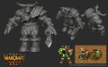 A different orc grunt model made for Warcraft III Reforged then the one that is in-game.