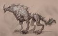 Wolf concept art for Warlords of Draenor.