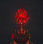 The reforged venthyr sigil above the Crown of the Harvesters.