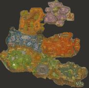 Fanmade composite map of Outland (slightly incomplete)