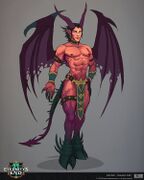 Concept art of an incubus.