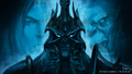 Ner'zhul and Arthas merging as the Lich King, in Lore in Short.