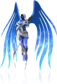 Auriel, a character from Diablo, with a Spirit Healer skin.