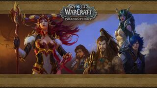 Dragon Isles loading screen (Alexstrasza, Wrathion, Nozdormu, Ysera and Kalecgos)