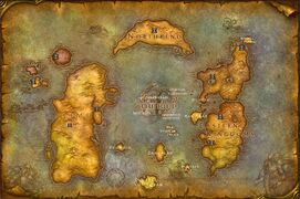 Fan-made composite map from existing source maps before WotLK