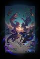 Descent of Dragons expansion art for Hearthstone.