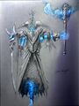 The "Death Knight" concept art in early development.