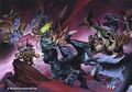 On the bottom right of the Caverns of Time TCG raid set art.