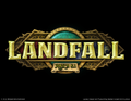 Landfall concept logo, notable yellow subtext