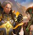 Turalyon and Alleria in Windrunner: Three Sisters.