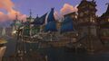 The Wind's Redemption docked in Boralus Harbor.