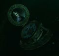 The compass sinking into the sea in the Legion cinematic.