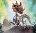 A  [Fossilized Hatchling] in the World of Warcraft Trading Card Game.