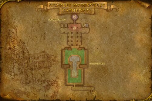 Scarlet Monastery Cathedral map