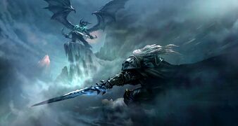 Unused Wrath of the Lich King cinematic concept art.
