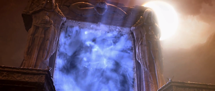 The portal in The Burning Crusade cinematic just before turning green.