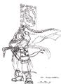 Samuro the blademaster[4] Warcraft III concept art.