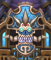 A symbol adorning the Zandalari structures outside of the Throne of Thunder.