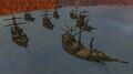 The ships in Durotar before the assault on Stormheim.