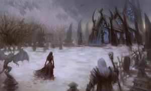 Cemetery. Unknown location, possibly somewhere in Icecrown or Dragonblight.