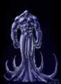 Water elemental concept art from Warcraft III.