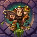 Art for Kobold Barbarian and Whompwhisker in Hearthstone.