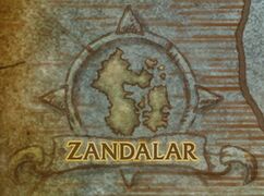 Zandalar on the map of Nazjatar.