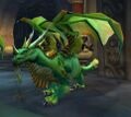 A green dragon from World of Warcraft.