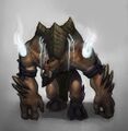 Warlords of Draenor concept art for a Gorgrond gronn.