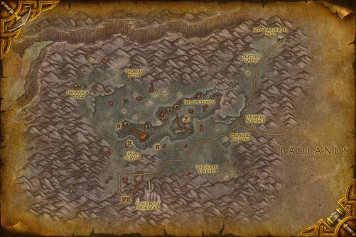 Searing Gorge map