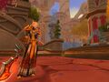 A blood elf paladin in Silvermoon City.