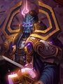 Maraad on the Warlords of Draenor website.[5] This artwork was originally used for Nimaasus the Implacable in the TCG.