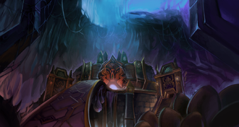 Loading screen artwork for the Azjol-Nerub dungeon.