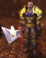 Tirion Fordring wielding Ashbringer after the Battle for Light's Hope Chapel.
