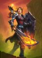 Lady Liadrin in the Hearthstone expansion Ashes of Outland.