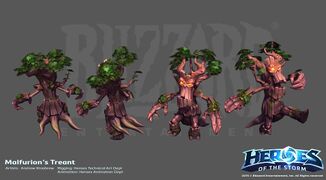 Treant created by Malfurion's ability Entangling Roots after taking the Talent Vengeful Roots.