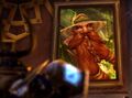 Muradin looks at a portrait of Brann in his Heroes of the Storm trailer.