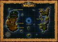 Same-shaped and placed isle on the WoW Town Hall world map.
