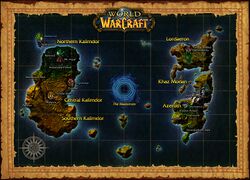 Pre-release map from the official World of Warcraft website