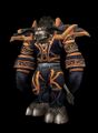 Tauren male wearing The Defiler's Will and complementing Stormshroud Armor