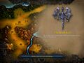 Hearthglen seen on a Warcraft III map.