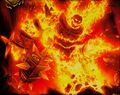 Ragnaros card art in the War of the Elements set.