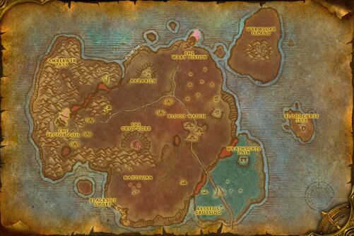 Bloodmyst Isle map