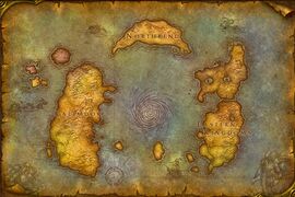 On the Wrath of the Lich King pre-release map.